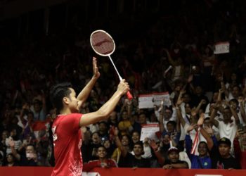 Kalahkan Wakil Denmark, Anthony Ginting Raih Gelar Juara Indonesia Masters 2020