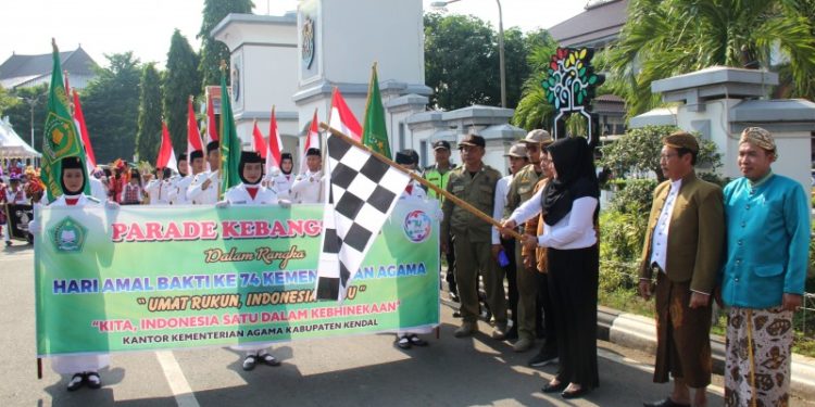 Hari Amal Bhakti Kemenag ke-71, Pererat Kebhinekaan dengan Parade Kebangsaan