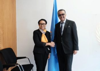 Temui Dirjen WHO, Menlu Retno Bahas Penanganan Virus Corona