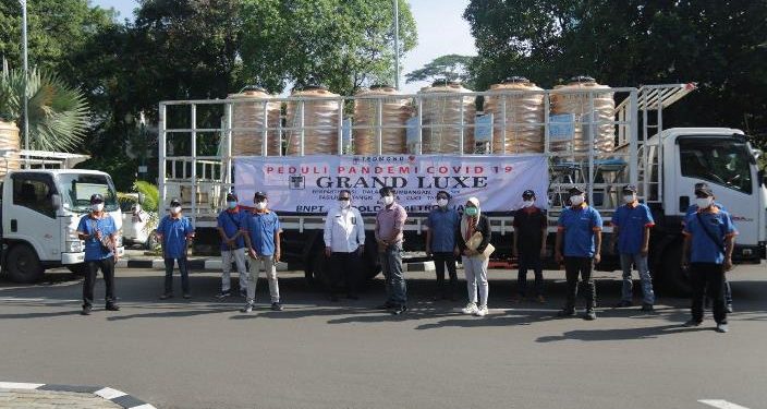 BNPT Bantu 26 Unit Tangki Air Untuk Putus Mata Rantai COVID-19