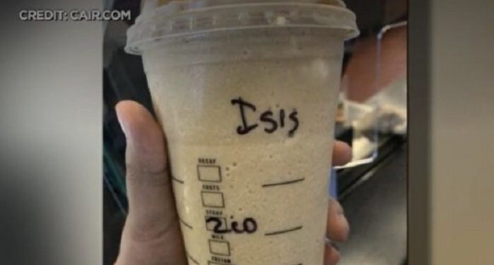 Barista Kafe Ternama di AS Tuliskan ‘ISIS’ di Cup Gelas Wanita Berjilbab