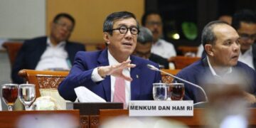 Menkumham Sambut Baik Pencabutan Gugatan Asimilasi Covid-19