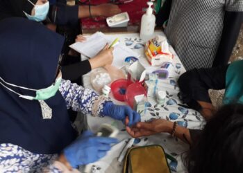 Tak Bosan Peduli Masyarakat, Gesfer Kembali Gelar Baksos Cek Gula Darah Gratis
