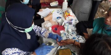 Tak Bosan Peduli Masyarakat, Gesfer Kembali Gelar Baksos Cek Gula Darah Gratis