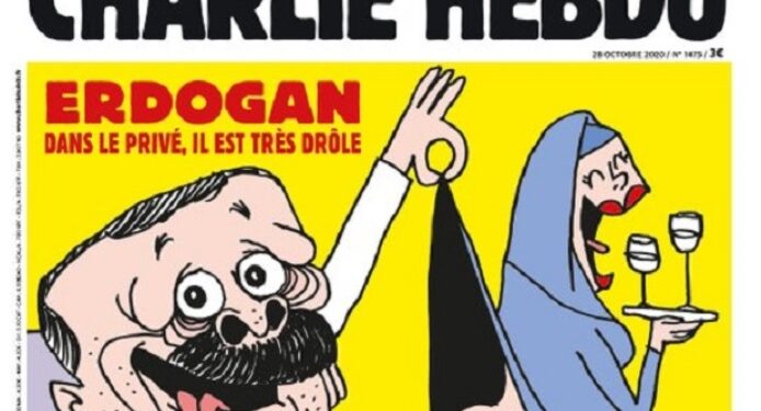 Bikin Heboh Lagi, Charlie Hebdo Terbitkan Kartun Cabul Presiden Erdogan