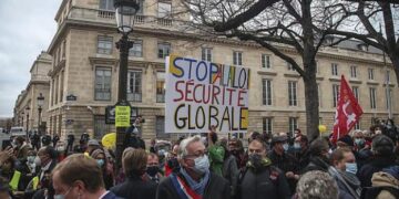 Ribuan Rakyat Prancis Demo RUU Keamanan Global