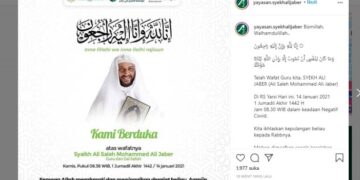 Innalillahi… Syekh Ali Jaber Wafat