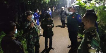 Jelang Idul Fitri, Babinsa Bersama Linmas dan Katar Desa Bojonggede Patroli Wilayah