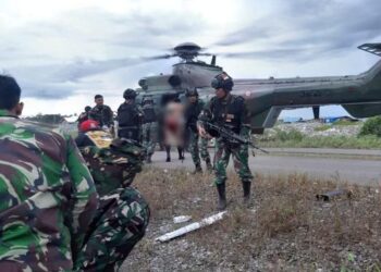 Kontak Tembak Lagi, 3 Teroris KKB Tertembak, 1 Tewas