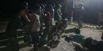 Satgas Pamtas TNI Tangkap 9 Anggota OPM di Kabupaten Keerom