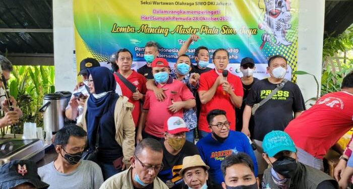 Peringati Sumpah Pemuda dan Silaturahmi Usai PON XX, Puluhan Wartawan Ikuti Lomba Mancing SIWO Jaya