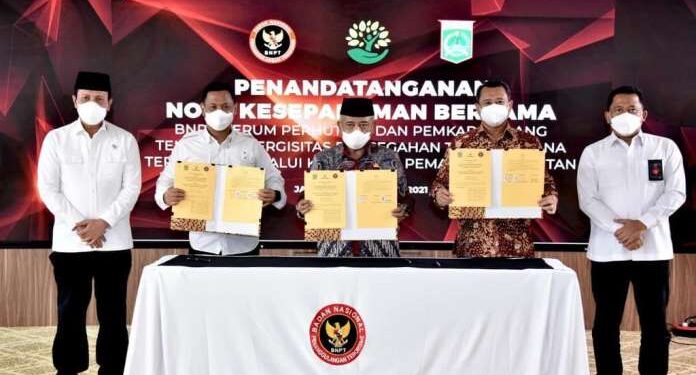 Percepat Realisasi KKTN, BNPT Teken Nota Kesepahaman Dengan Perhutani dan Pemkab Malang