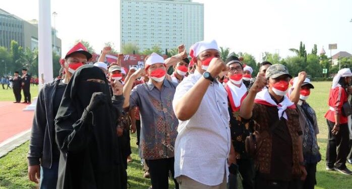 Ikuti Upacara HUT ke-77 RI, Eks Napiter di Semarang Terima Kasih Bisa Kembali di Masyarakat