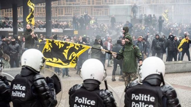 Kalah dari Maroko, Suporter Timnas Belgia Rusuh hingga Bakar Kendaraan di Brussel