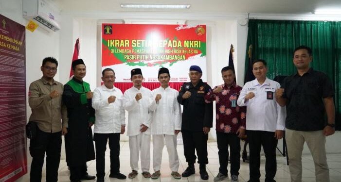 BNPT Safari Ramadhan, 4 Napiter di Lapas Cilacap dan Nusakambangan Ikrar Setia NKRI