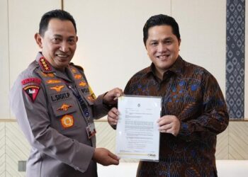 Erick Thohir Koordinasi Jadwal Liga 1 ke Kapolri