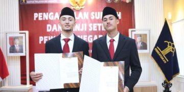 Rafael Struick dan Ivar Jenner Resmi Jadi WNI