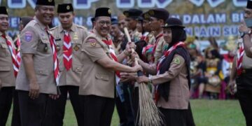 Tutup PWN 2023 di Gorontalo, Wamenag: Moderasi Beragama Jadi Spirit Baru Pramuka PTK