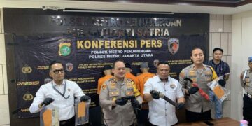 Empat Begal Ditangkap di PIK, Enam Orang Terluka Dalam Aksi Bacok
