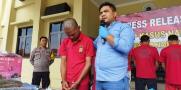Satresnarkoba Pandeglang Amankan Pelaku Penanam Ganja di Lahan Keluarga