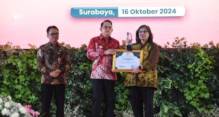 Kota Kediri Raih Penghargaan Ketersediaan Pangan di Award Peduli Ketahanan Pangan