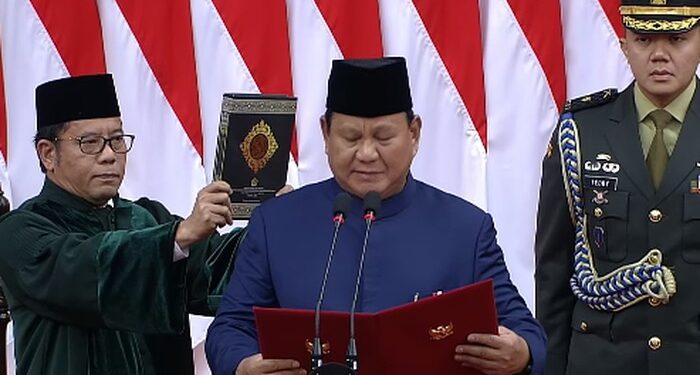 Pelantikan Prabowo Subianto sebagai Presiden ke-8 Indonesia Mendapat Sorotan Internasional