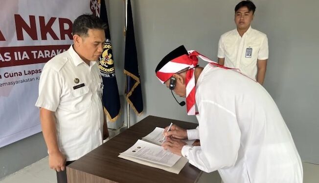 Napiter di Lapas Tarakan Ikrar Setia NKRI, Bukti Keberhasilan Pembinaan Spiritual dan Kebangsaan