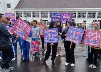 Aksi Damai Bangung Ketahanan Ideologi Pelajar dari Infiltrasi Paham Radikal di Kalsel