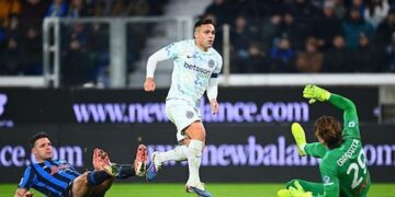 Gol Lautaro Antar Inter Taklukkan Atalanta 1-0, Si Ular Kembali ke Puncak