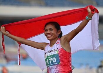 Odekta Naibaho Ukir Sejarah Hattrick, Indonesia Kawinkan Emas Maraton SEA Games
