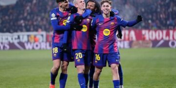 Barcelona Tundukkan Slavia Praha 4-2, Asa Lolos Langsung ke 16 Besar Terjaga