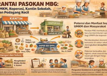 Rantai Pasokan MBG: UMKM, Koperasi, Kantin Sekolah, dan Pedagang Kecil sebagai Tulang Punggung Ekonomi Sosial