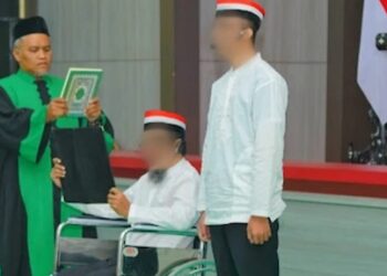 Dua Napiter Lapas Porong Ikrar Setia NKRI, Kalapas: Hasil Pembinaan Humanis