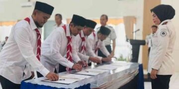 Lepas Baiat Lama, Empat Napiter di Bandar Lampung Ucap Sumpah Setia NKRI