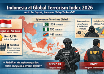 Global Terrorism Index 2026: Indonesia Stabil, Namun Ancaman Laten Meningkat
