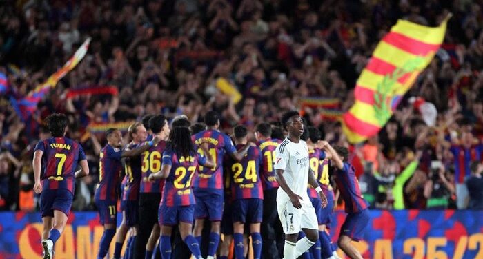 Barcelona Kunci Gelar LaLiga usai Tumbangkan Real Madrid 2-0 di El Clasico