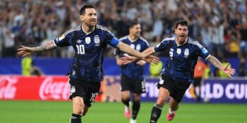 Messi Cetak Gol, Argentina Sempurnakan Fase Grup Usai Kalahkan Yordania 3-1