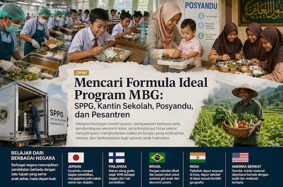 Mencari Formula Ideal Program MBG: SPPG, Kantin Sekolah, Posyandu, dan Pesantren