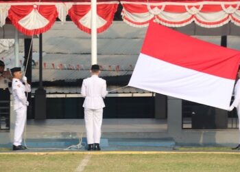 HUT ke-81 RI di Lapas Cipinang: Warga Binaan Kasus Terorisme Kibarkan Merah Putih