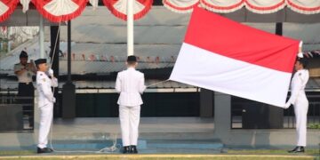HUT ke-81 RI di Lapas Cipinang: Warga Binaan Kasus Terorisme Kibarkan Merah Putih