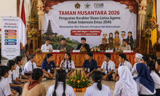 Gianyar Tanamkan Toleransi Sejak SMP, 80 Siswa Lintas Agama Digembleng Jadi Duta Persatuan