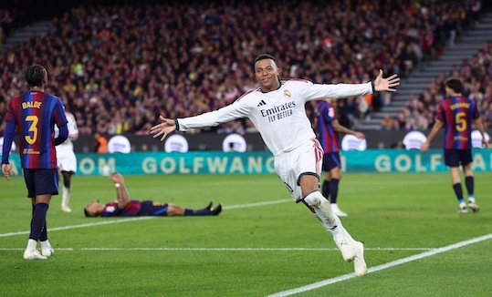 Mbappe Brace, Real Madrid Menang 2-1 atas Barcelona di El Clasico
