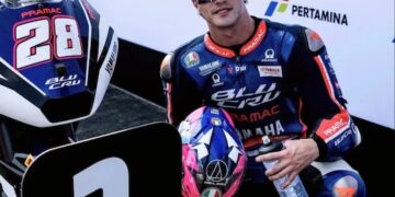 Izan Guevara Juara Moto2 Mandalika 2026, Mario Suryo Aji Finis ke-20
