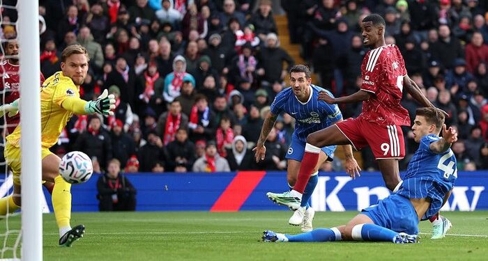 Liverpool Menang 2-0 atas Brighton, Masuk Empat Besar Premier League